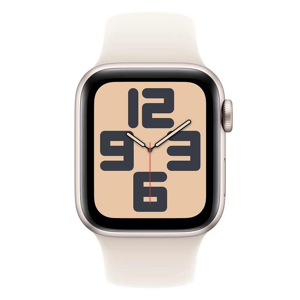 Apple Watch SE GPS + Cellular 40mm Starlight Aluminium Case with Starlight Sport Band - S/M