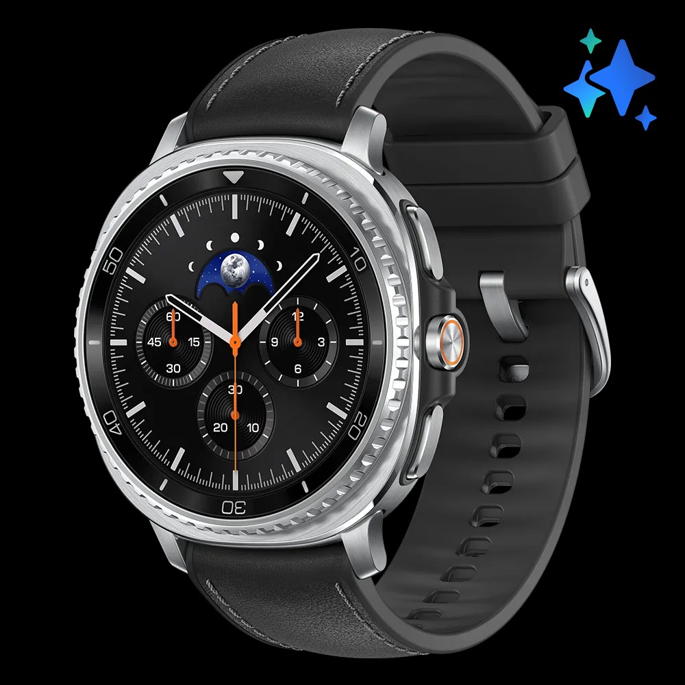 Samsung Galaxy Watch8 classic black 46mm left