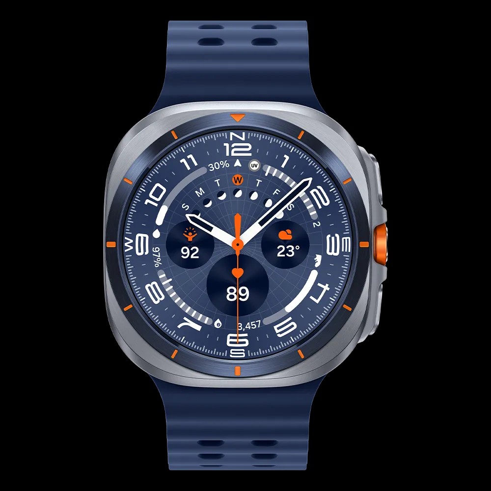 Samsung Galaxy Watch8 ultra Titanium blue 47mm front
