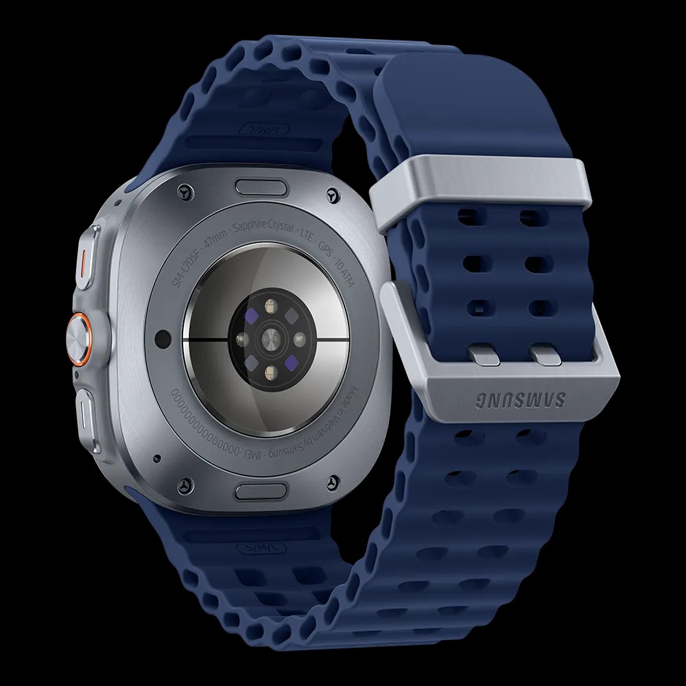Samsung Galaxy Watch8 ultra Titanium blue 47mm back