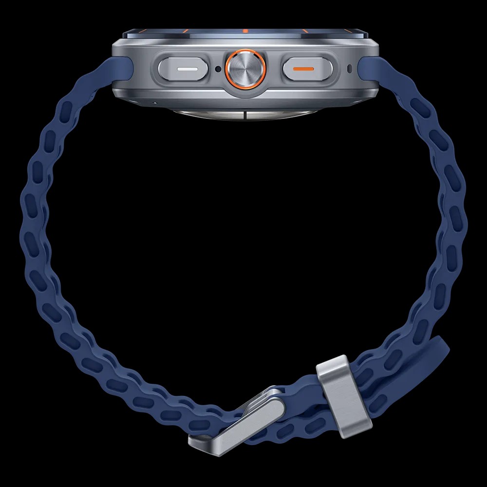 Samsung Galaxy Watch8 ultra Titanium blue 47mm side
