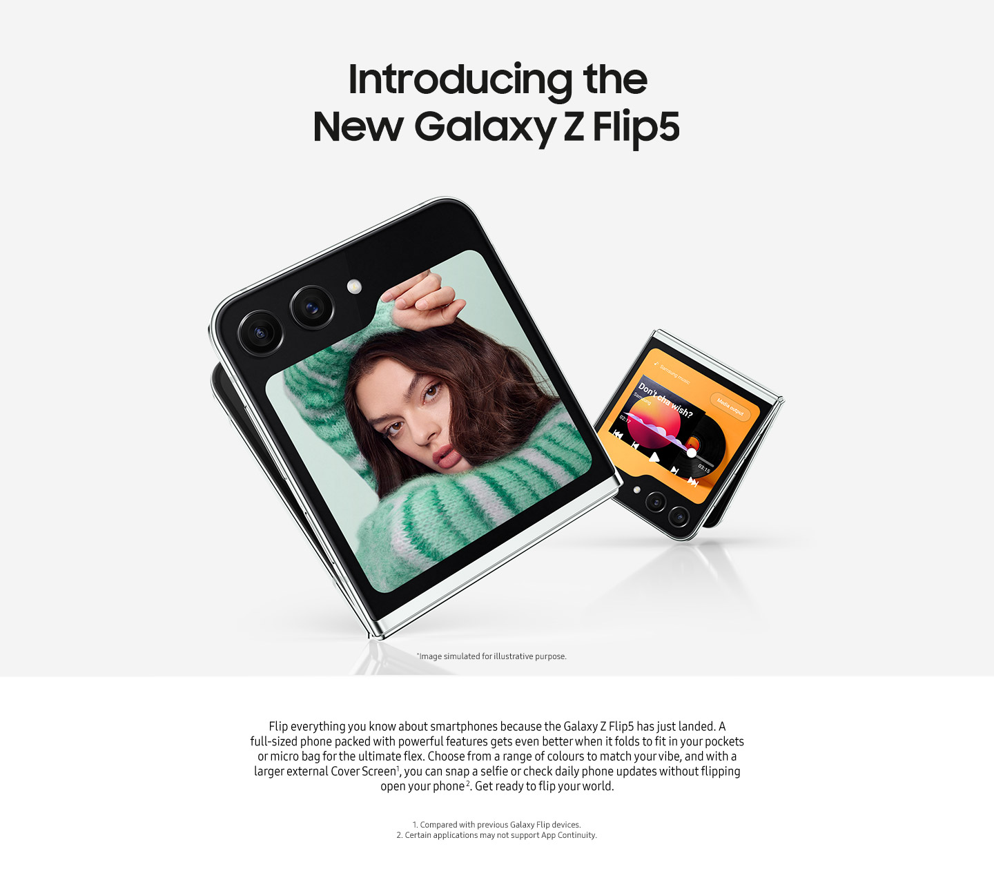 Samsung Galaxy Z Flip5 5G with FREE Memory Upgrade to 512GB